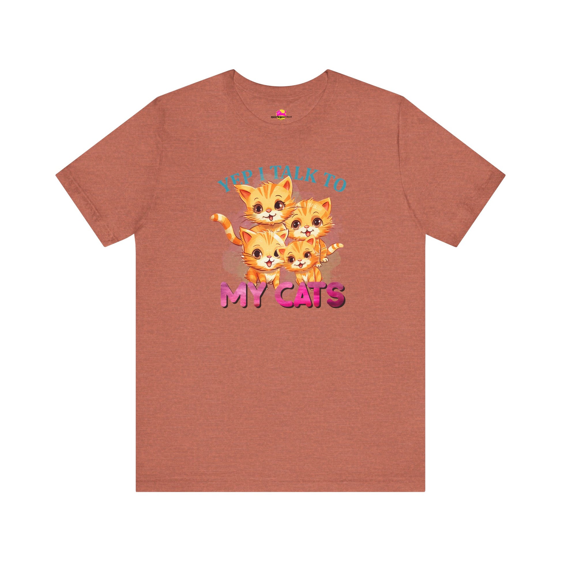 Yep, I Talk to My Cats T-Shirt alternate product view 3
