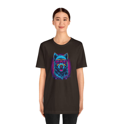 Wisdom in the Cosmos: Celestial Vision of the Cosmic Wolf T-Shirt