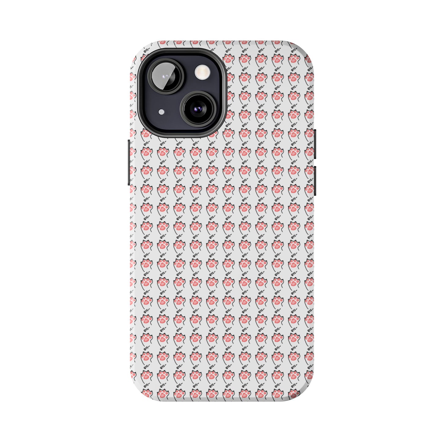 Cute Cat Paw Waving Bye Tough Phone Case