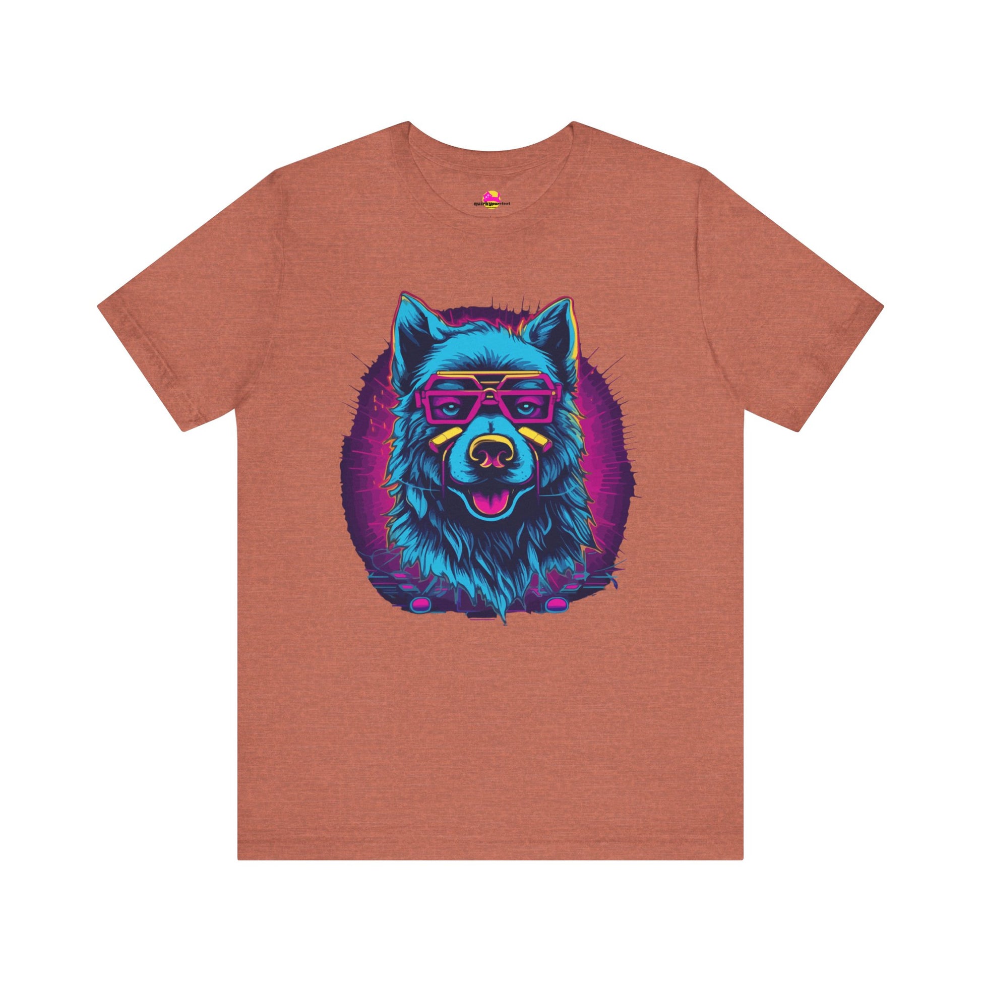 Wisdom in the Cosmos Celestial Vision of the Cosmic Wolf T-Shirt alternate product view 2