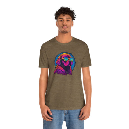 Stellar Rescuer: St. Bernard in Cosmic Frames T-Shirt