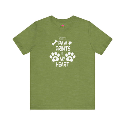 You Left Paw Prints On My Heart T-Shirt