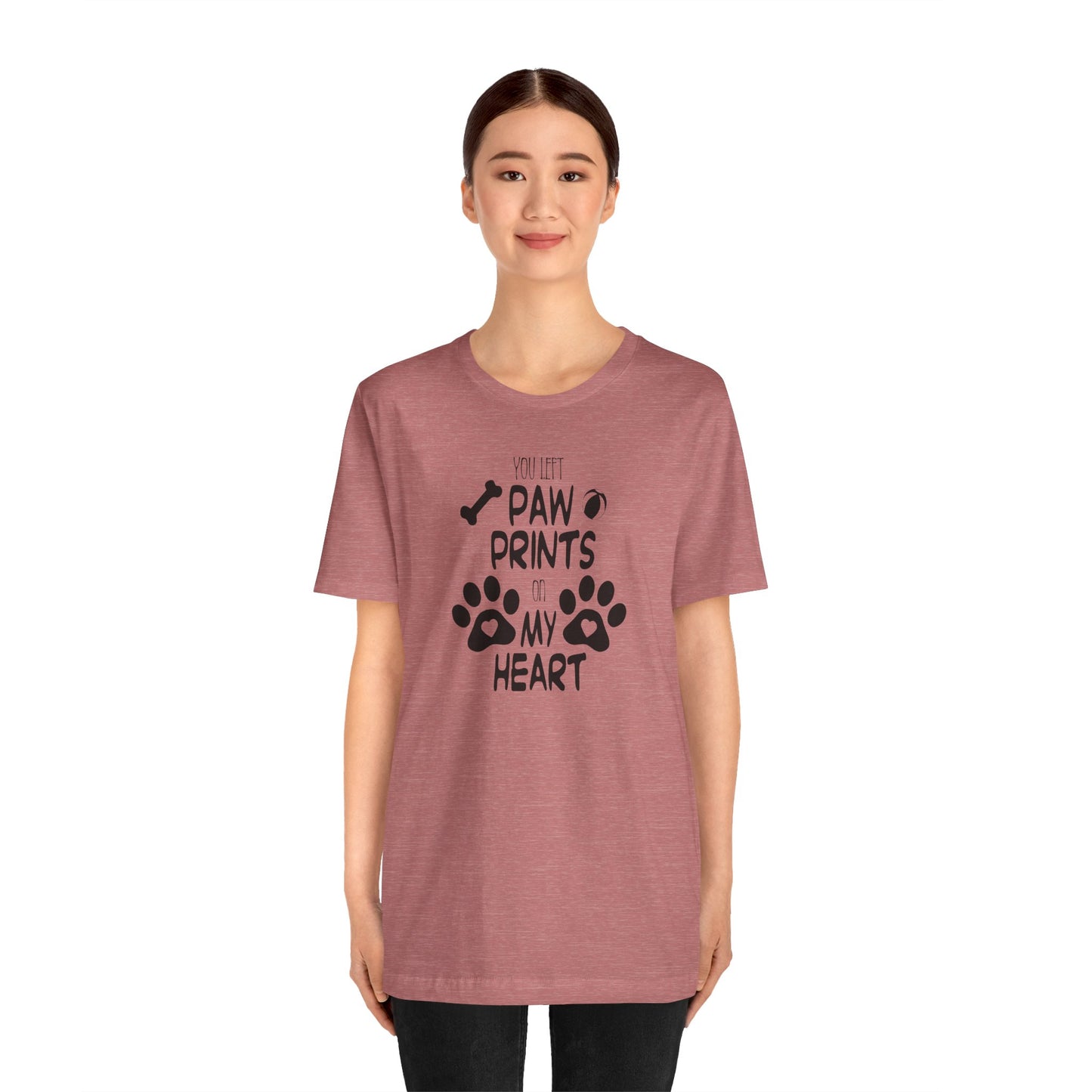 You Left Paw Prints On My Heart T-Shirt