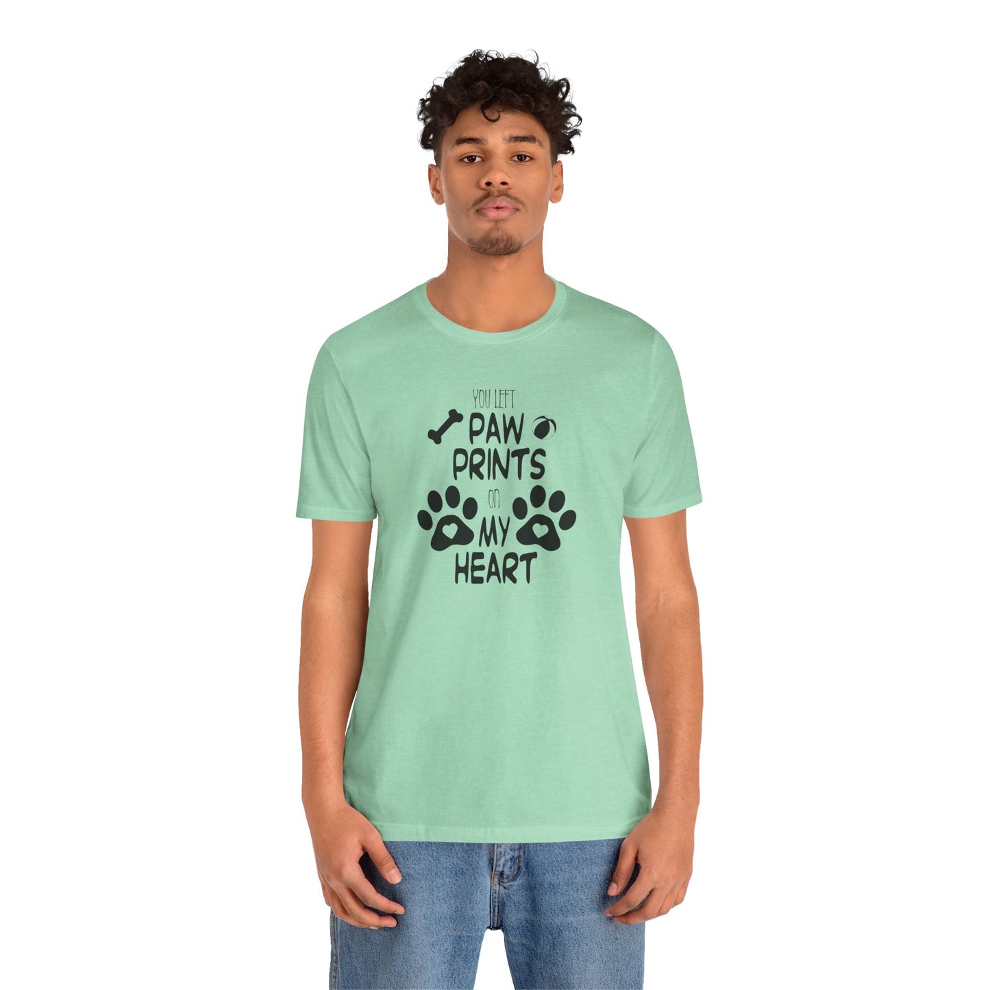 You Left Paw Prints On My Heart T-Shirt