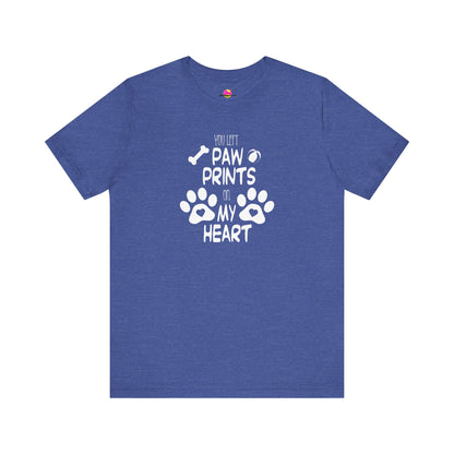You Left Paw Prints On My Heart T-Shirt