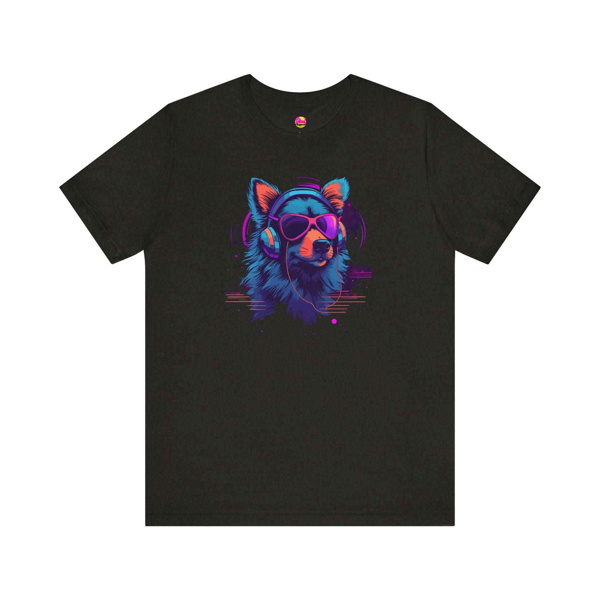 Cosmic Beats Unleashed DJ Dog Spins the Cityscape T-Shirt alternate product view 5