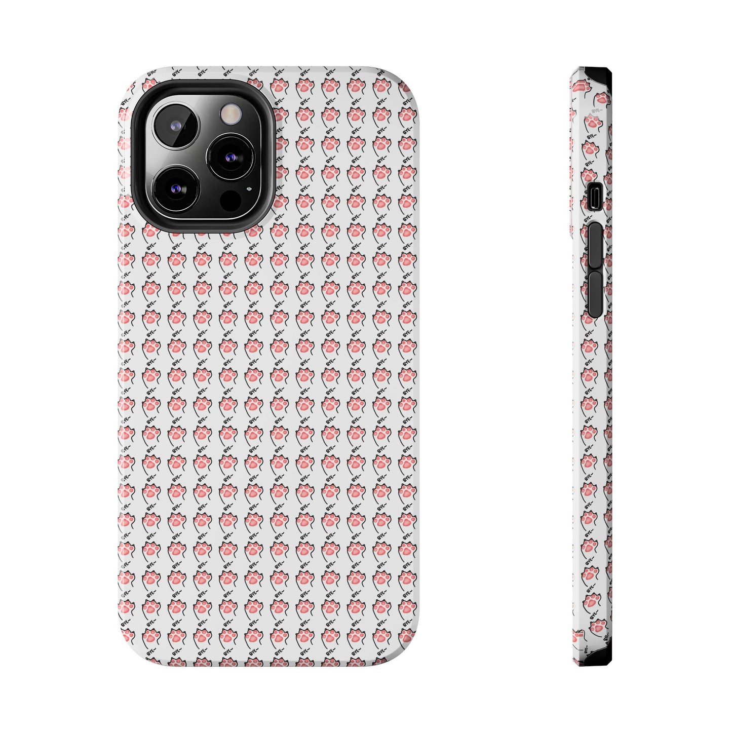 Cute Cat Paw Waving Bye Tough Phone Case