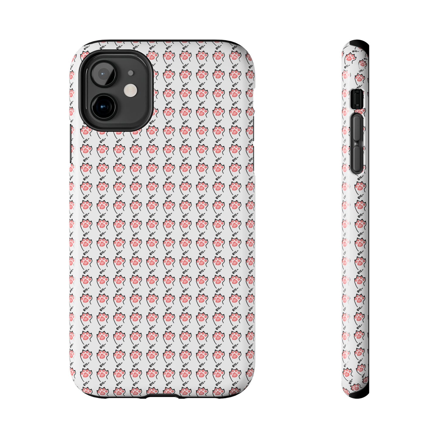 Cute Cat Paw Waving Bye Tough Phone Case