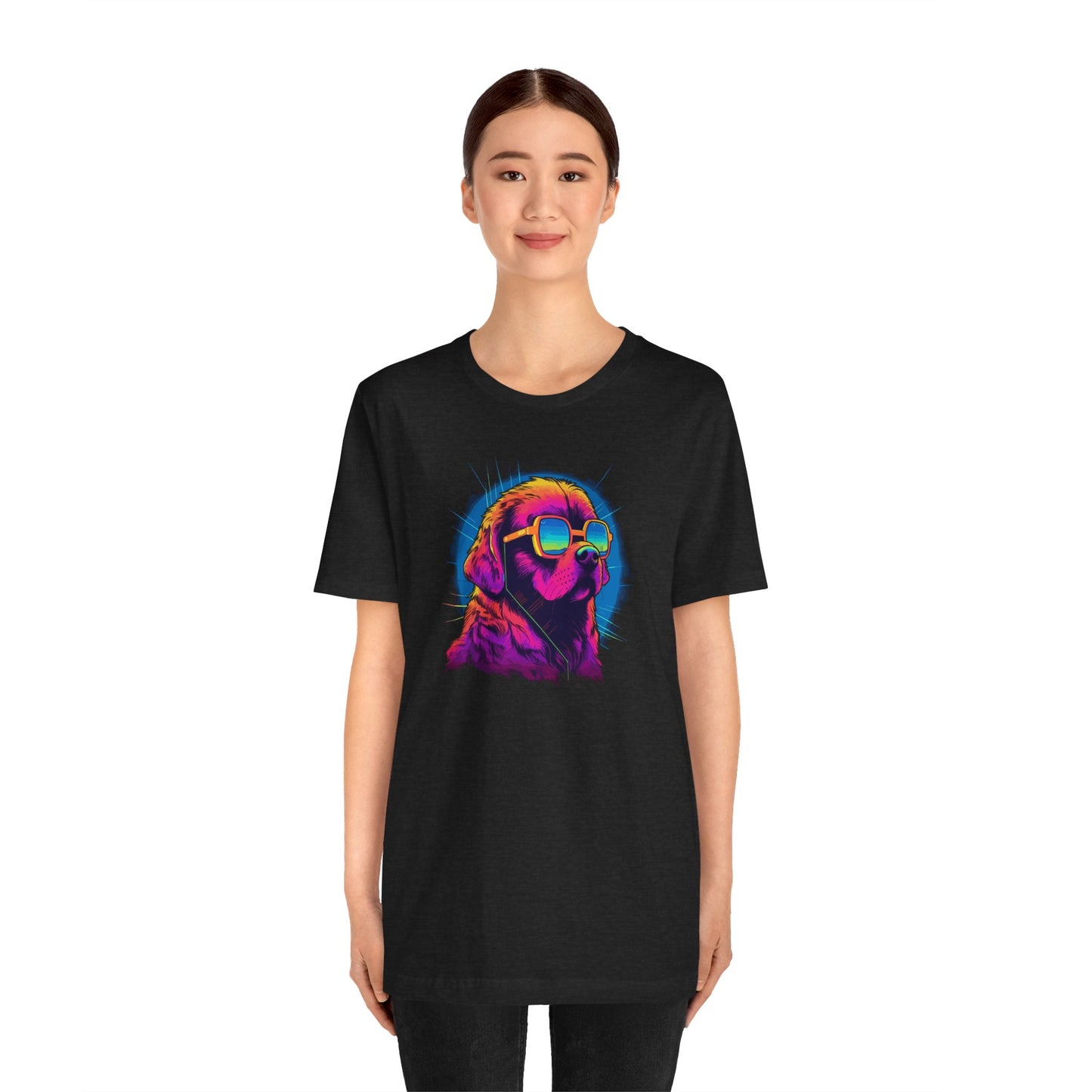Stellar Rescuer: St. Bernard in Cosmic Frames T-Shirt