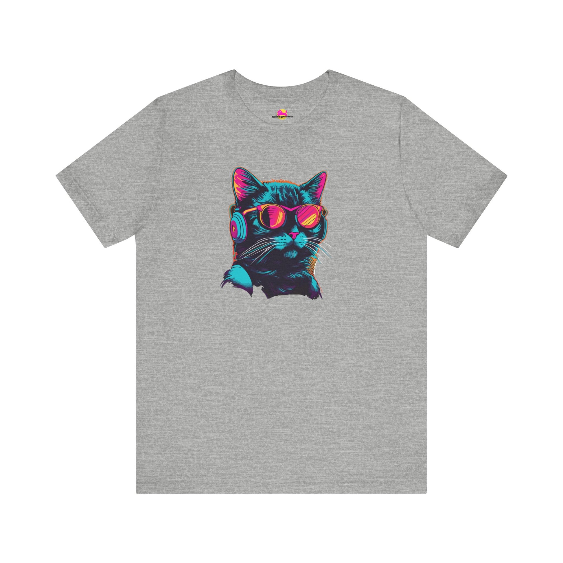 Steampurr Sonic Cat in Gears & Goggles Grooving to Retro Beats T-Shirt alternate product view 7