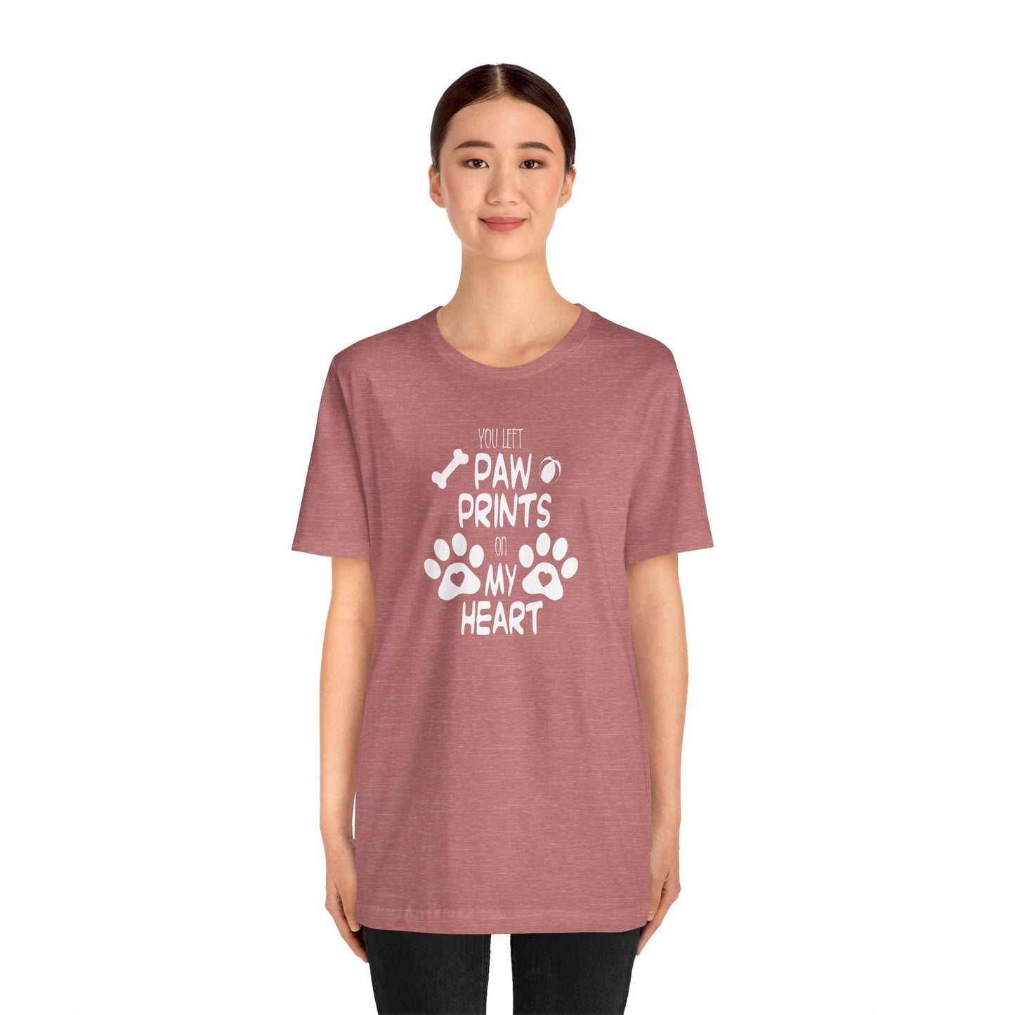 You Left Paw Prints On My Heart T-Shirt