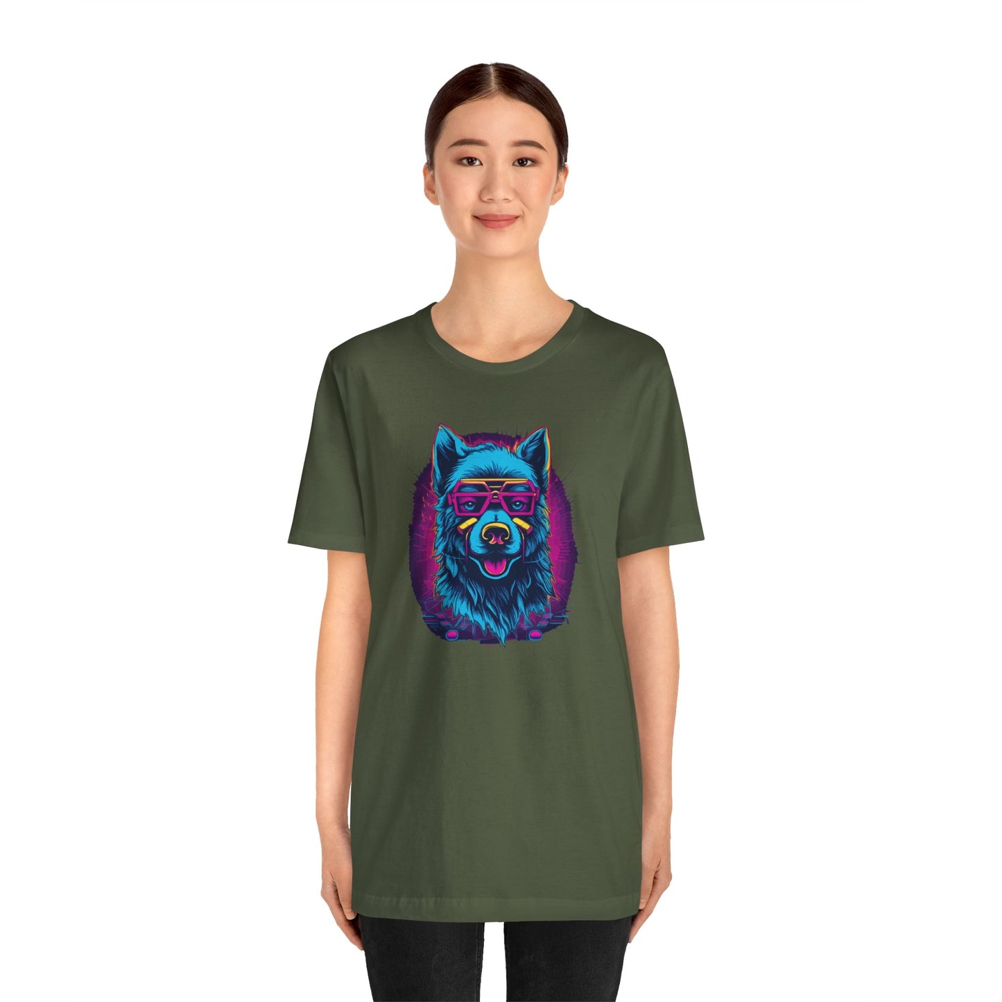 Wisdom in the Cosmos: Celestial Vision of the Cosmic Wolf T-Shirt