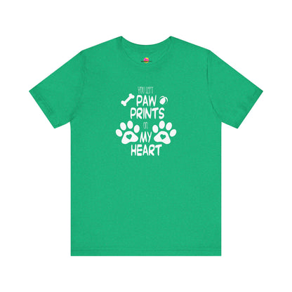 You Left Paw Prints On My Heart T-Shirt