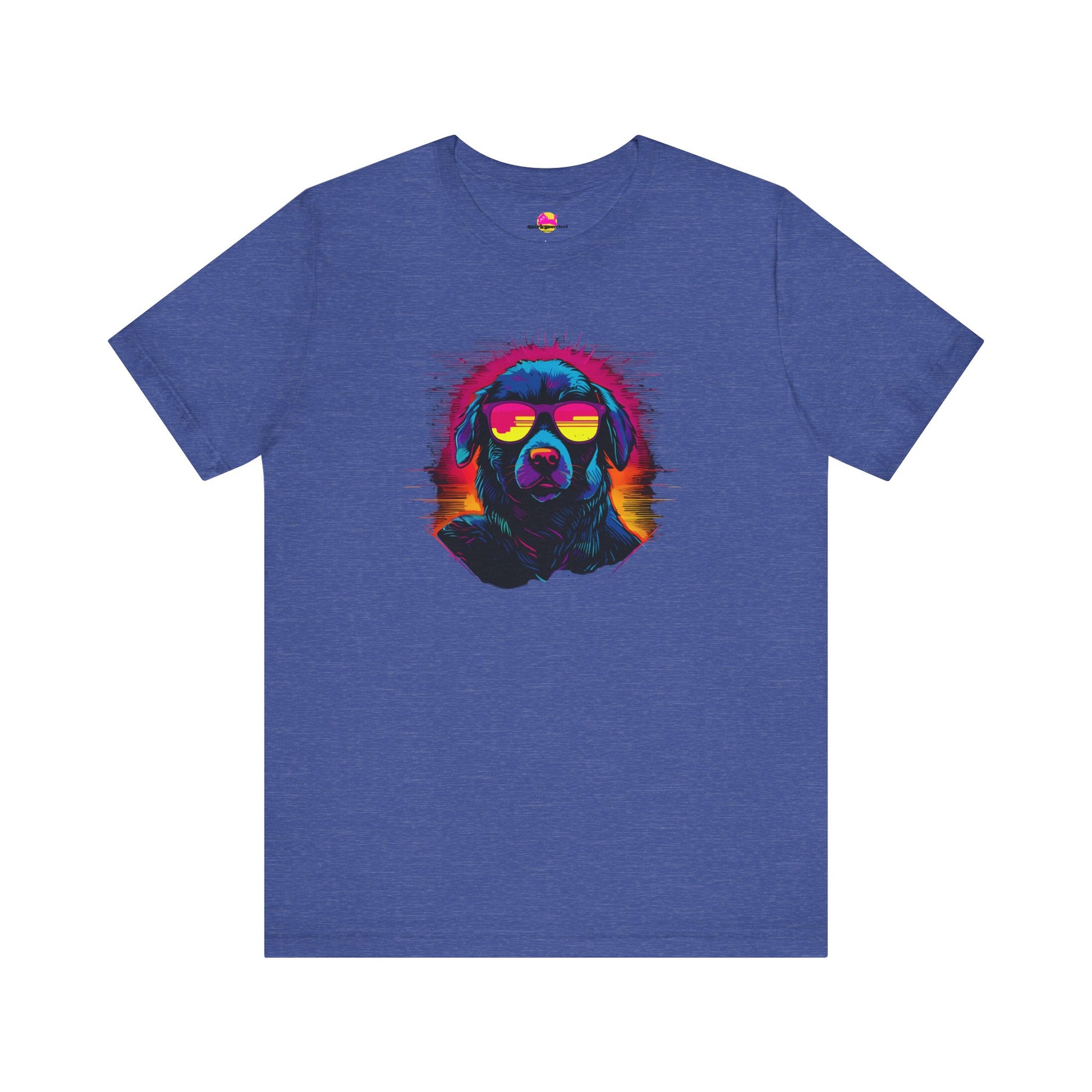 Labrador Nebula Cosmic Canine Gaze at Sunset T-Shirt alternate product view 8