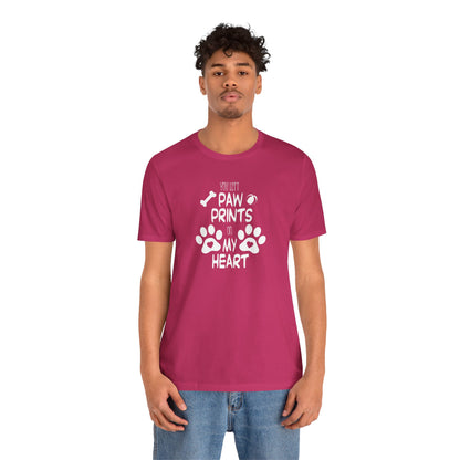 You Left Paw Prints On My Heart T-Shirt