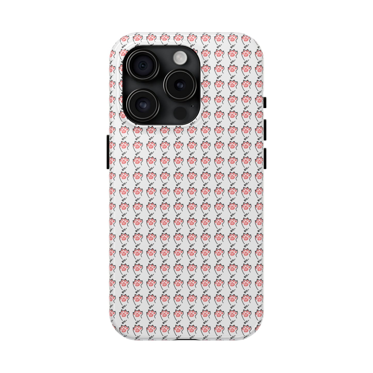 Cute Cat Paw Waving Bye Tough Phone Case
