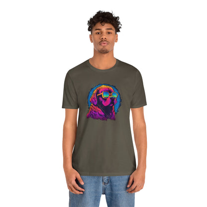 Stellar Rescuer: St. Bernard in Cosmic Frames T-Shirt