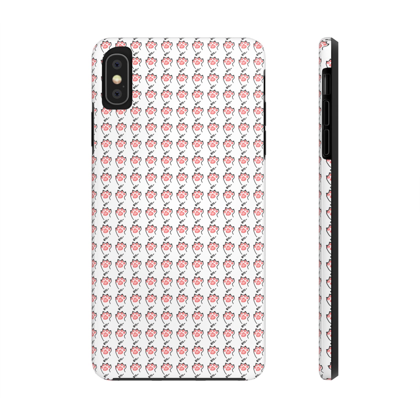 Cute Cat Paw Waving Bye Tough Phone Case