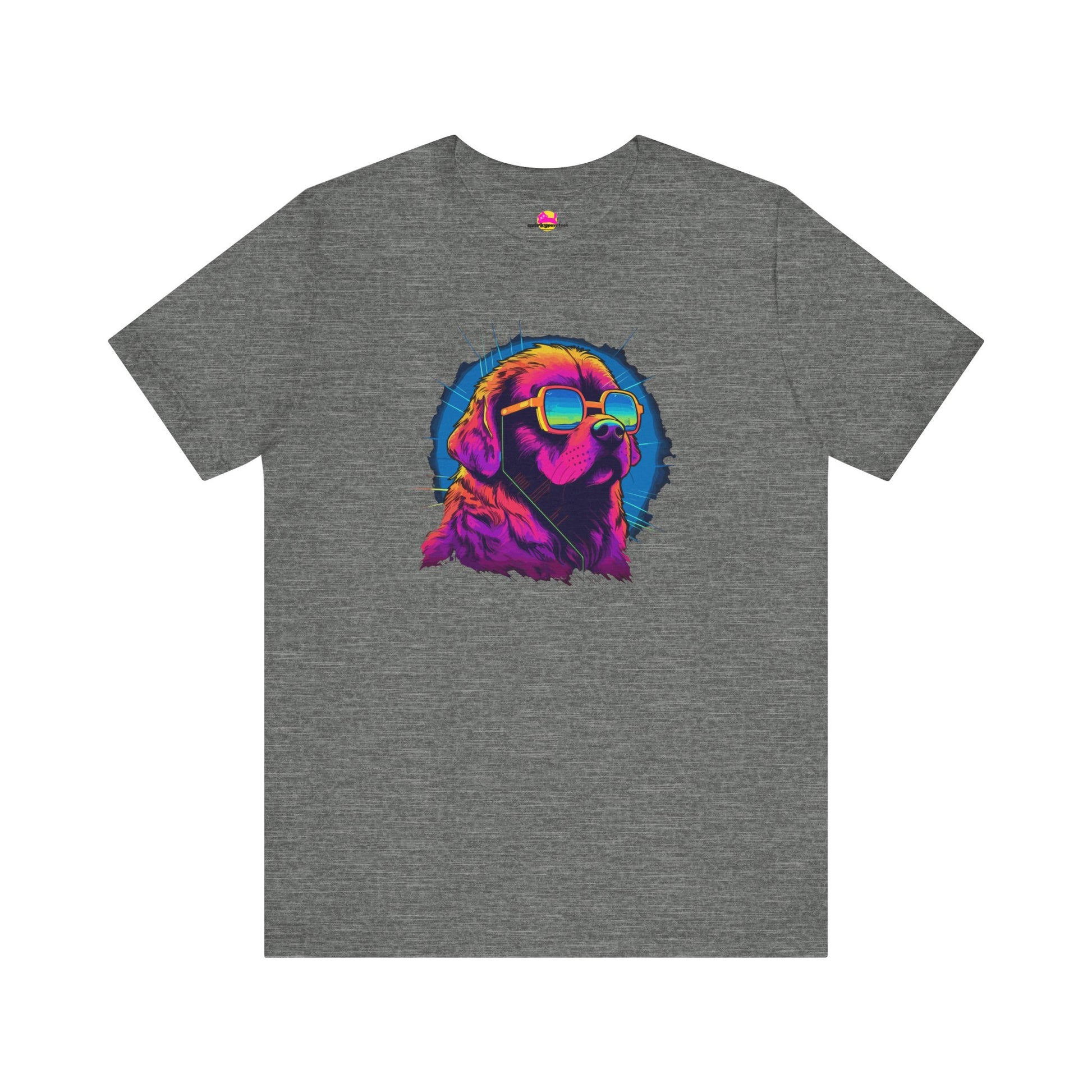Stellar Rescuer St. Bernard in Cosmic Frames T-Shirt alternate product view 1