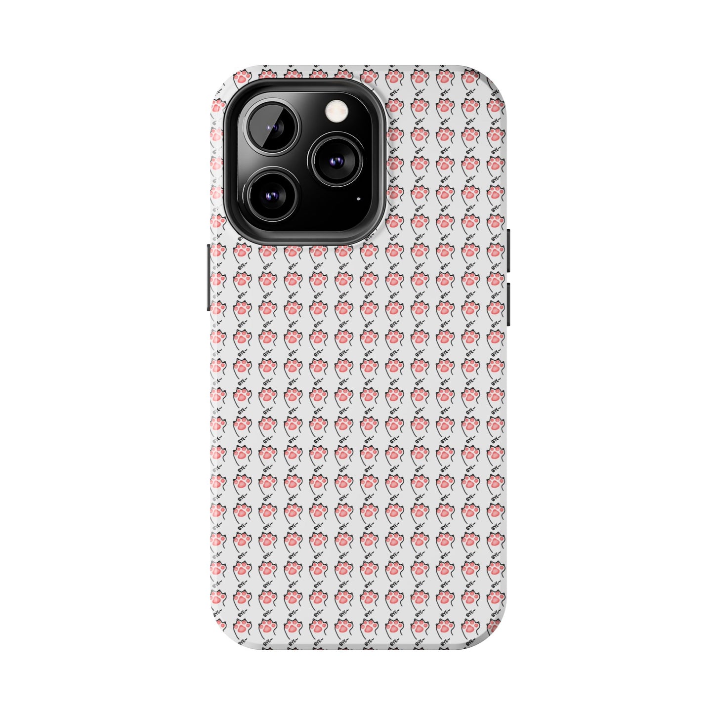 Cute Cat Paw Waving Bye Tough Phone Case