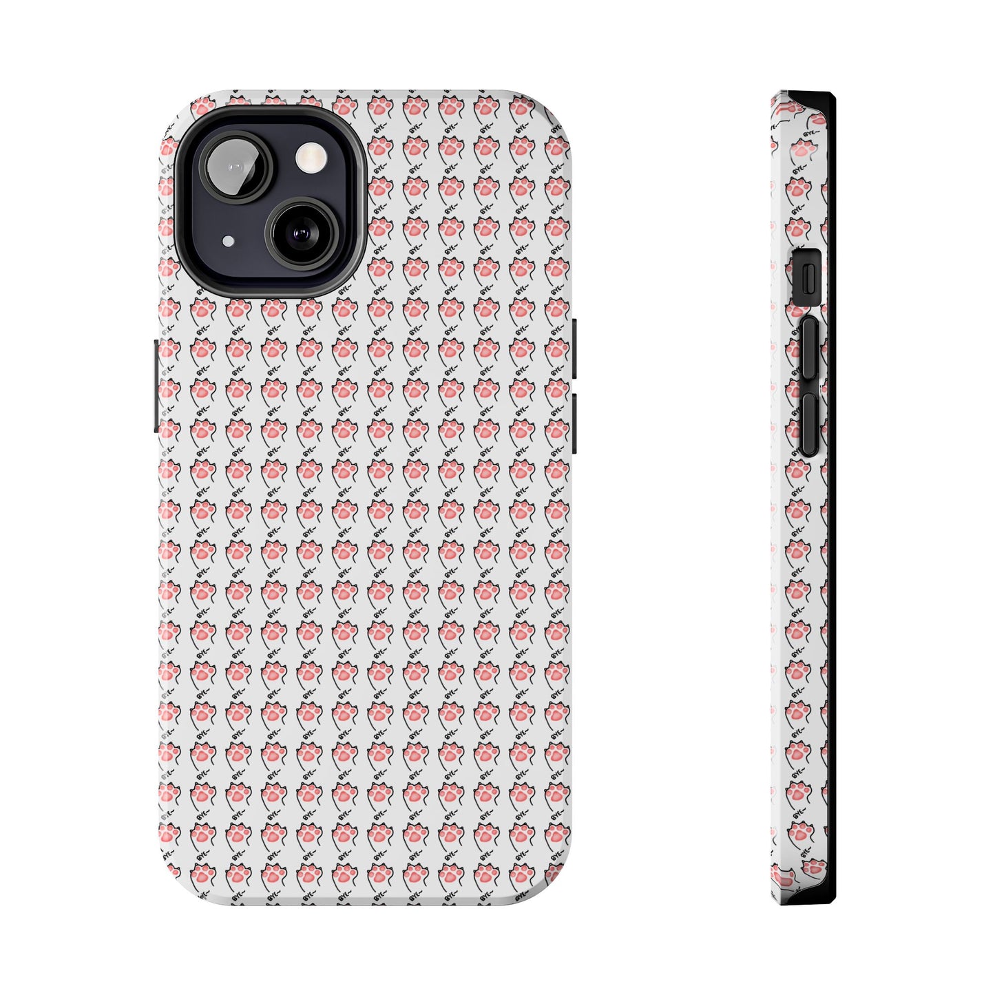 Cute Cat Paw Waving Bye Tough Phone Case