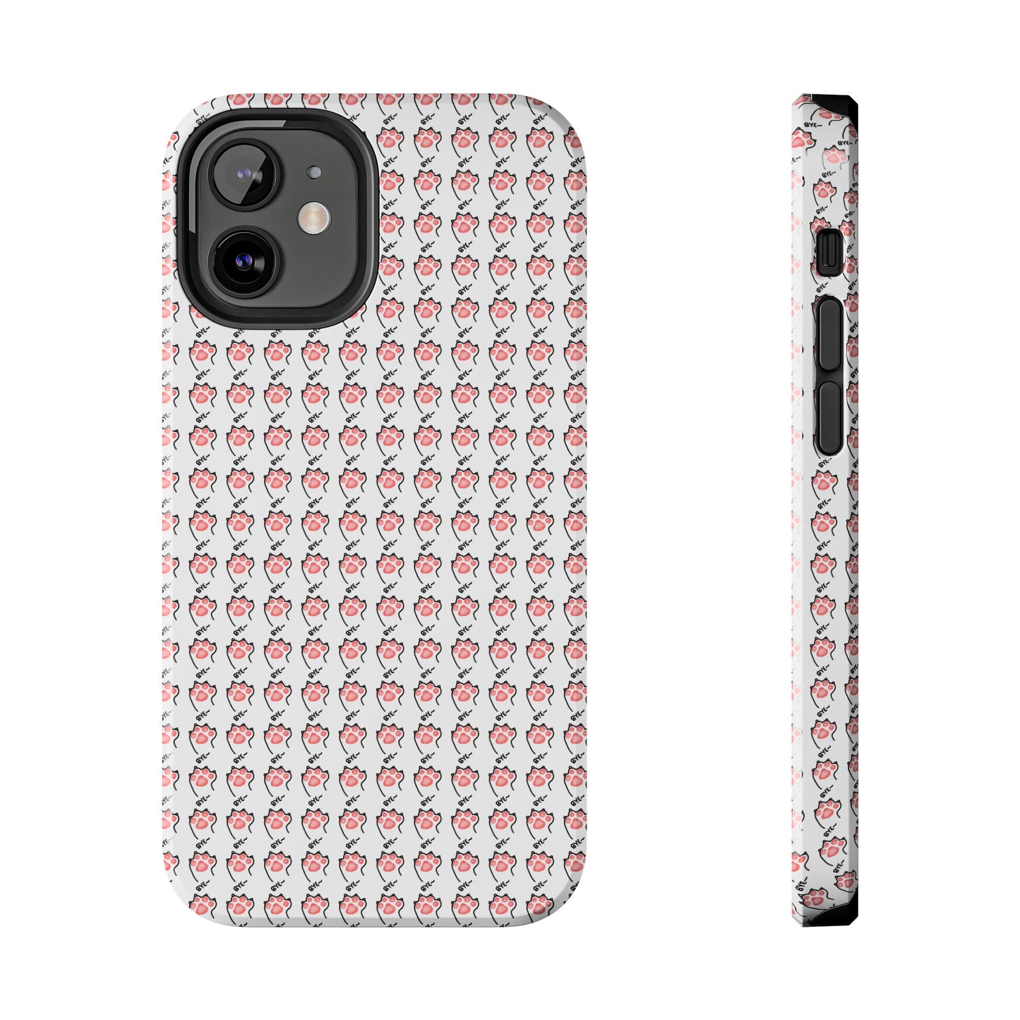 Cute Cat Paw Waving Bye Tough Phone Case