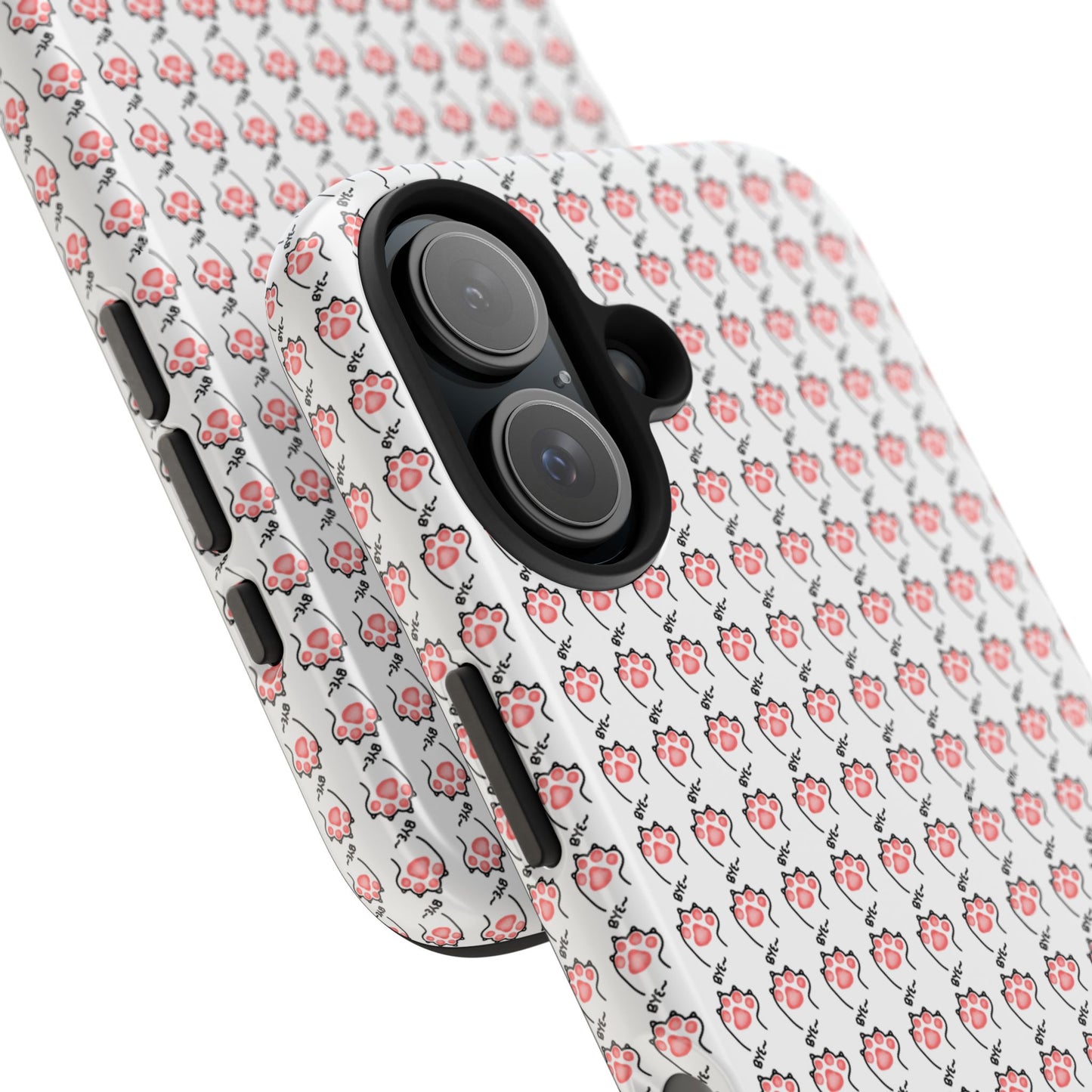 Cute Cat Paw Waving Bye Tough Phone Case