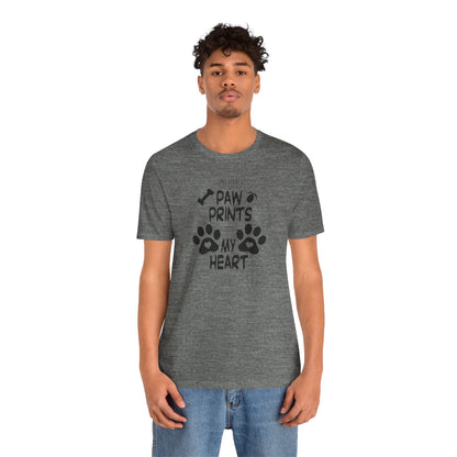 You Left Paw Prints On My Heart T-Shirt