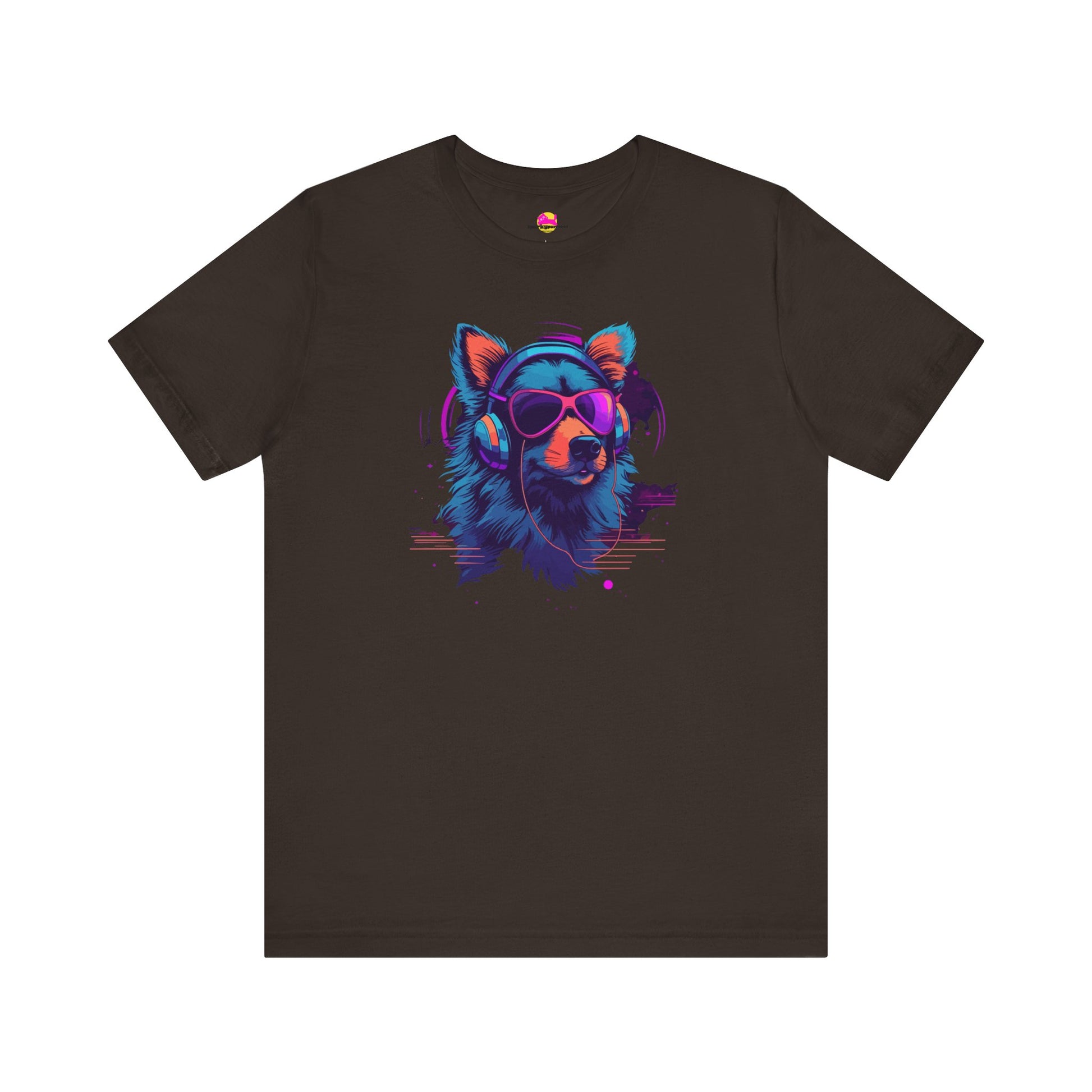 Cosmic Beats Unleashed DJ Dog Spins the Cityscape T-Shirt alternate product view 3
