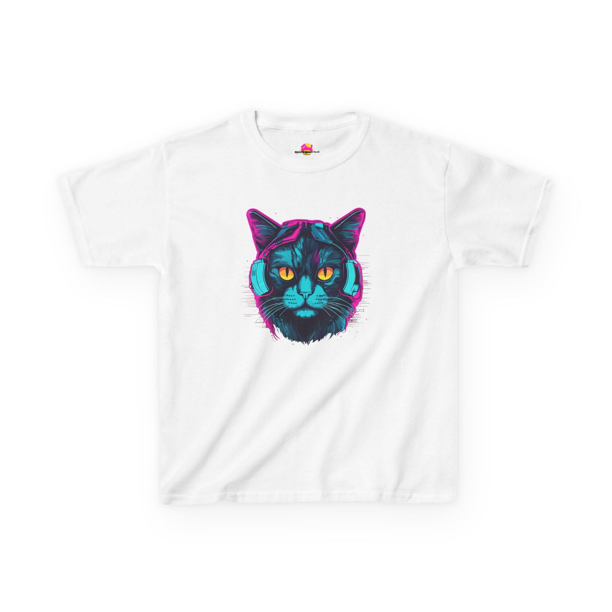 Cosmic Grooves Purrfect Beats in the Feline Universe T-Shirt alternate product view 1