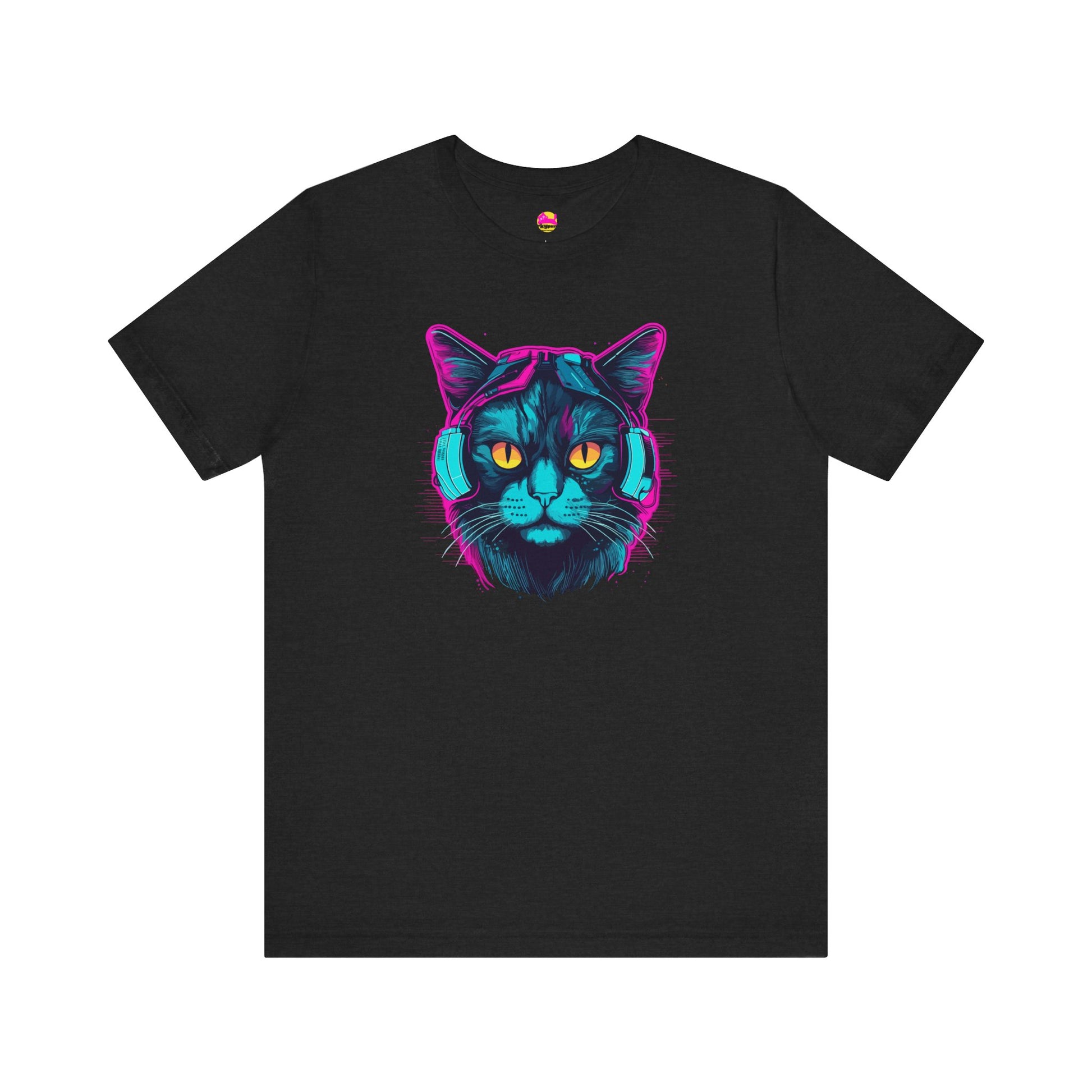 Cosmic Grooves Purrfect Beats in the Feline Universe T-Shirt alternate product view 3