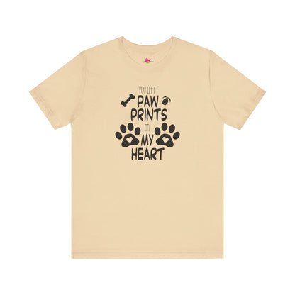 You Left Paw Prints On My Heart T-Shirt