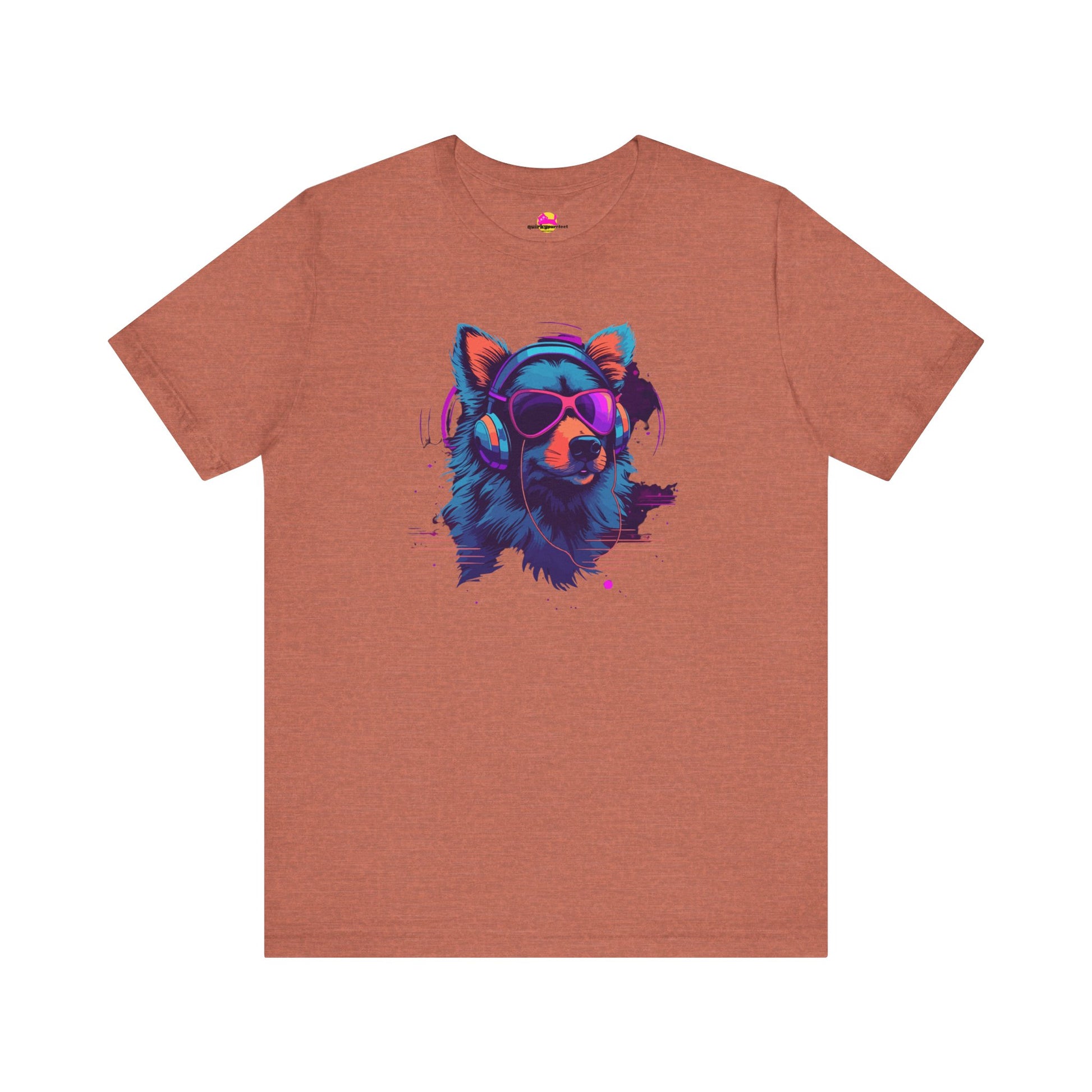 Cosmic Beats Unleashed DJ Dog Spins the Cityscape T-Shirt alternate product view 2