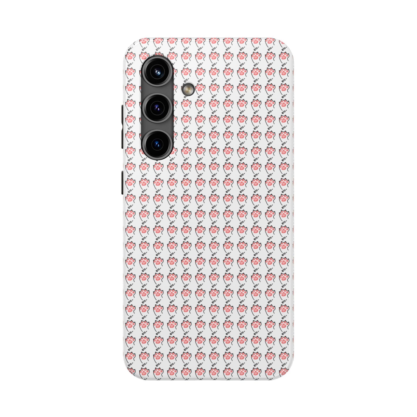 Cute Cat Paw Waving Bye Tough Phone Case