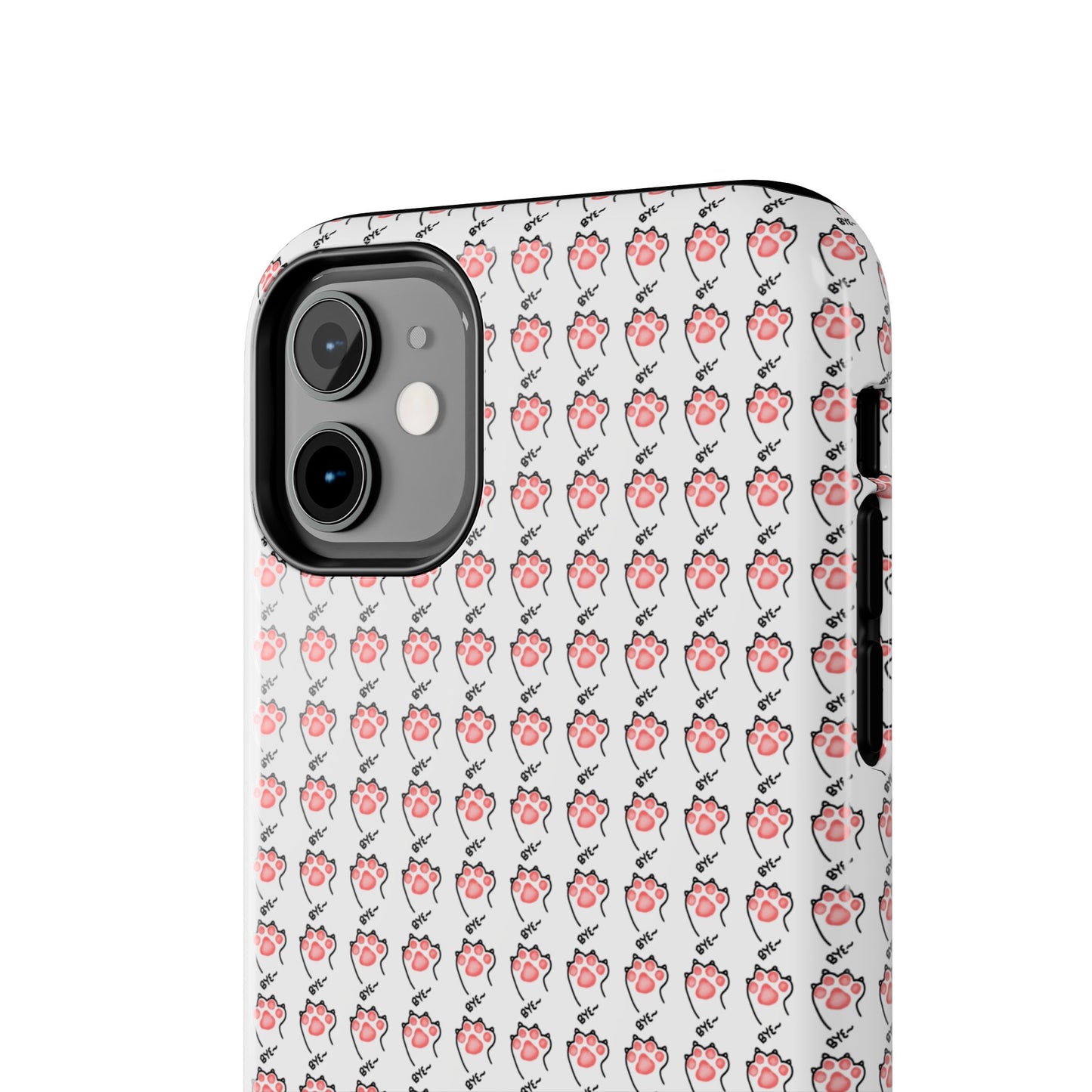 Cute Cat Paw Waving Bye Tough Phone Case