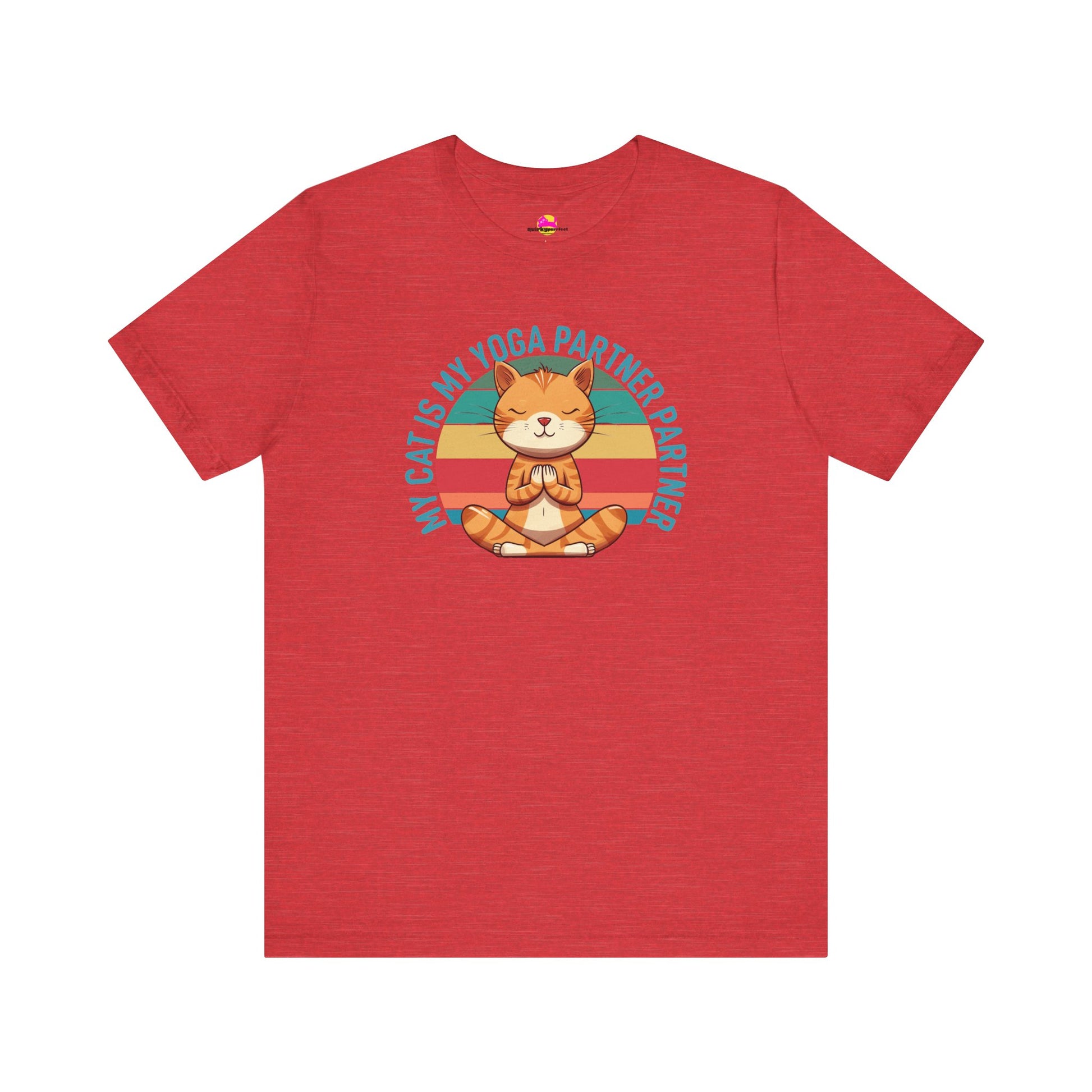 My Cat Is My Yoga Partner T-Shirt alternate product view 2