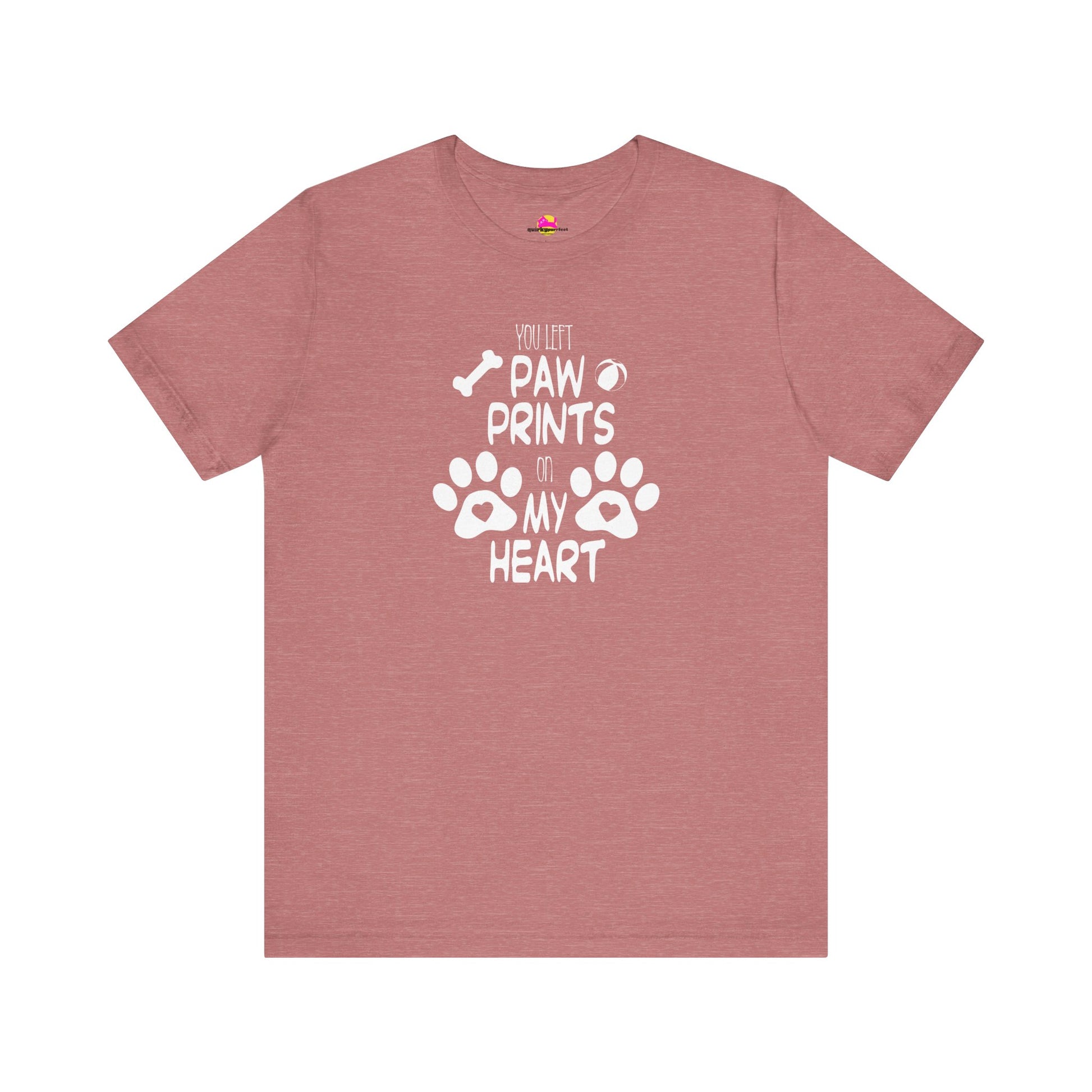 You Left Paw Prints On My Heart T-Shirt alternate product view 1