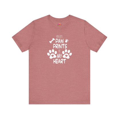 You Left Paw Prints On My Heart T-Shirt